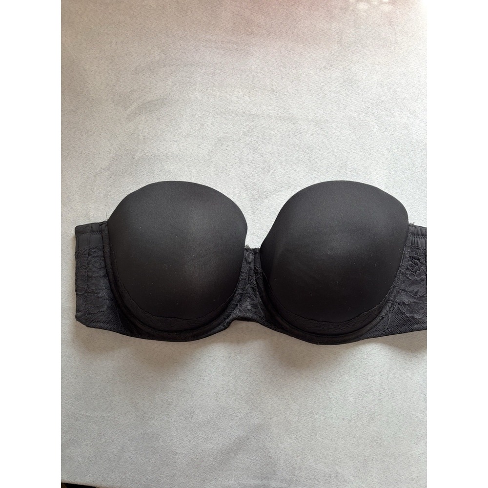 Torrid Curve Strapless Push Up Padded Lace Bra 44‎ D Underwire Whimsigoth